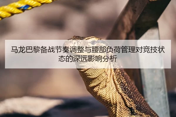 马龙巴黎备战节奏调整与腰部负荷管理对竞技状态的深远影响分析